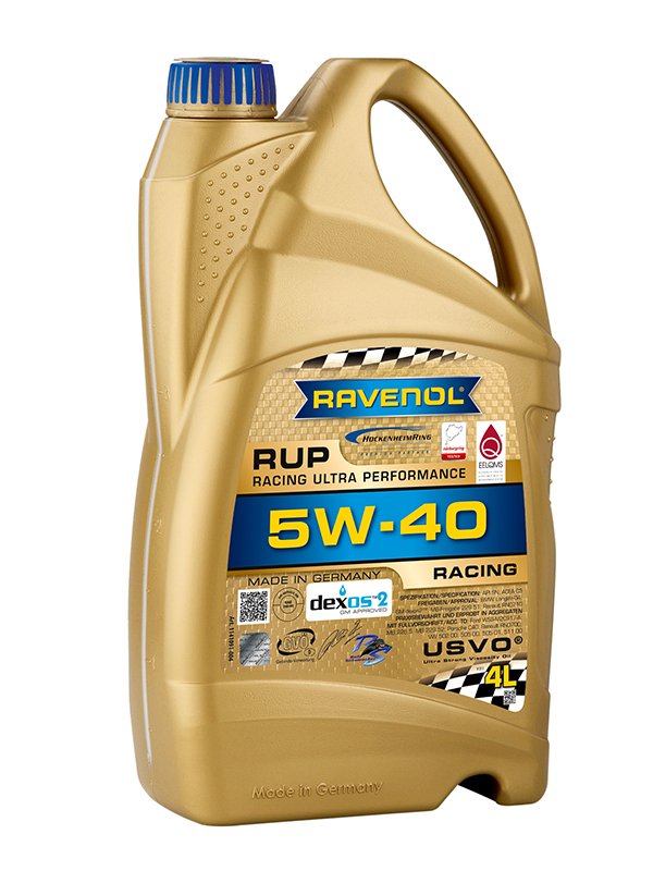 RAVENOL Racing Ultra Performance エンジンオイル 5W-40 4Lポリボトル容器